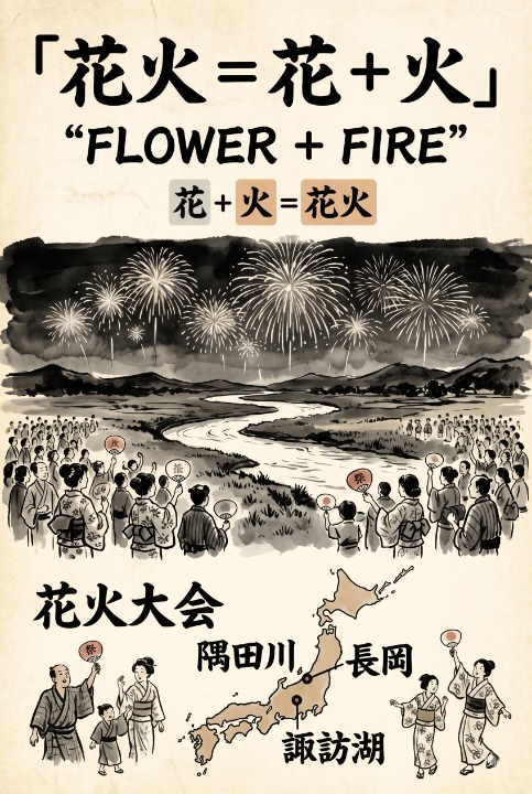 花火 — why fire AND flower?